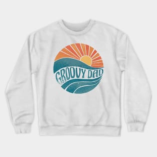 Sunset with groovy quote Crewneck Sweatshirt